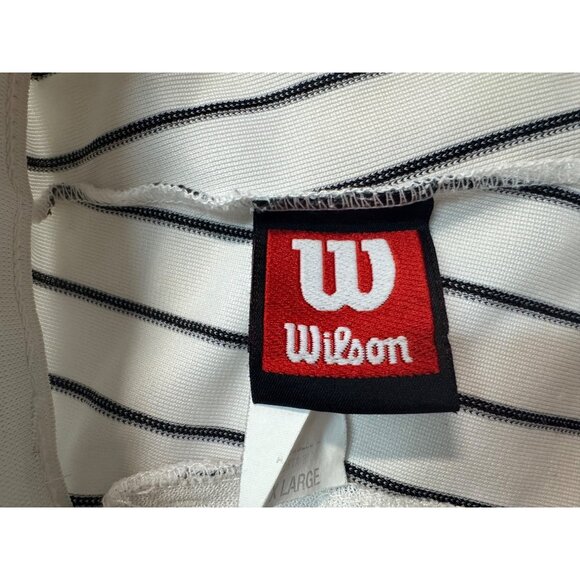 Wilson Mens XL Baseball Pants White With Black Pinstripes Polyester - Picture 4 of 10
